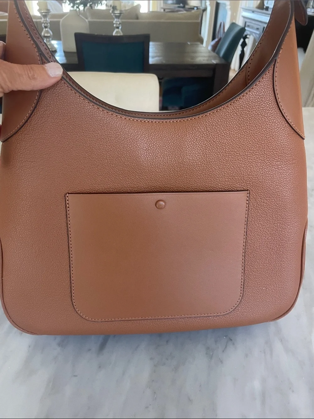 Kate Spade $354 Aster hobo shoulder bag tan warm gingerbread